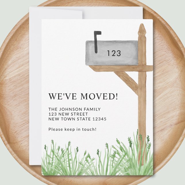 We've Moved Watercolor Mailbox Moving Announcement (Creator Uploaded)