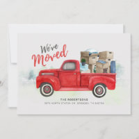 We've Moved Watercolor Modern Moving