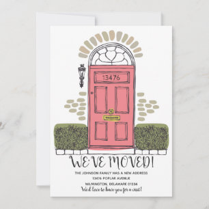 We've Moved - Whimsical Door - New Address Invitation