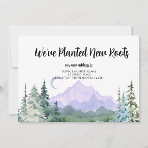 We've Planted New Roots Moving Announcement