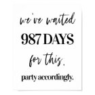 We've Waited Funny Wedding Poster
