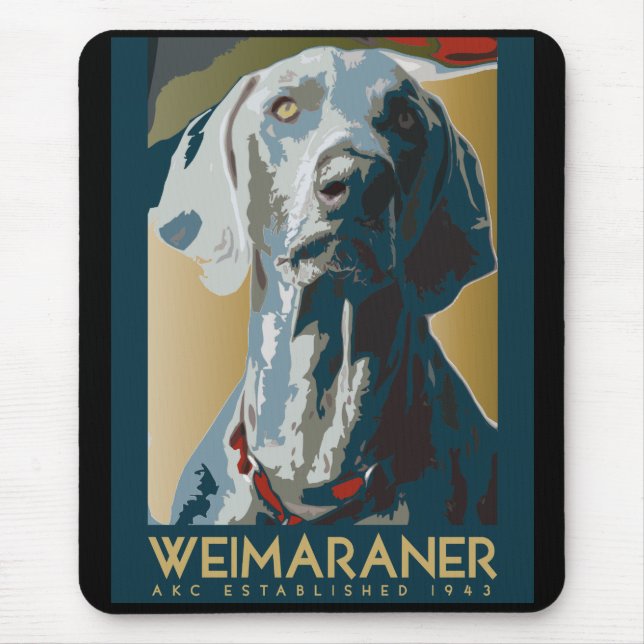 Wewimaraner Nation : 1943 Weimaraner Mouse Pad (Front)