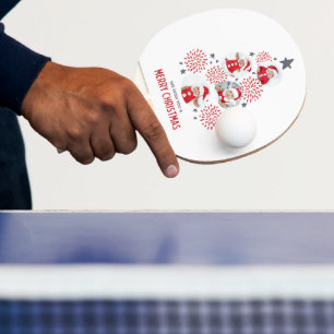 #WeWishYouAMerryChristmasPingPongPaddle Ping Pong Paddle