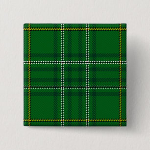 Wexford County Irish Tartan 2 Inch Square Button