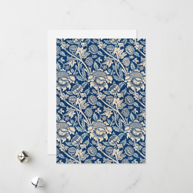 Wey, 1883 by William Morris Holiday Card (Front/Back In Situ)