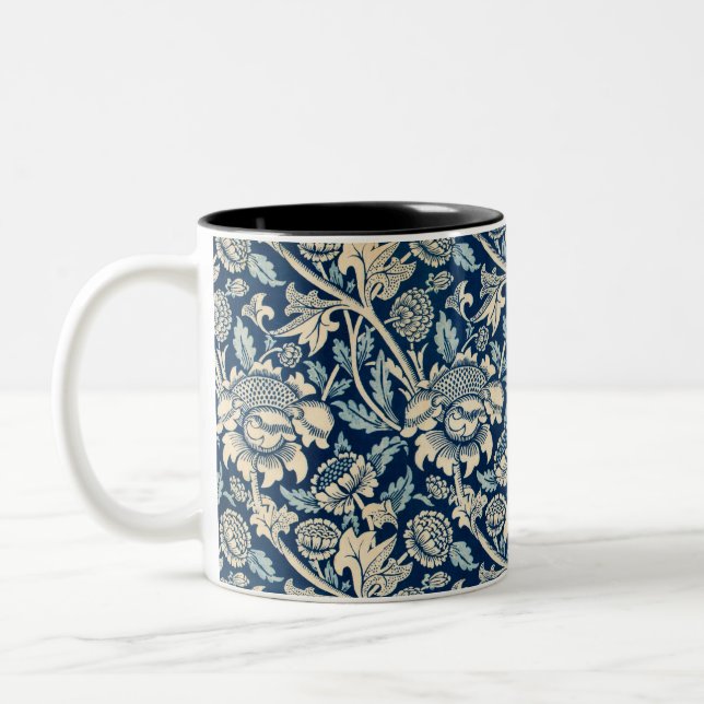 Wey, Wallpaper, 1883 by William Morris Two-Tone Coffee Mug (Left)