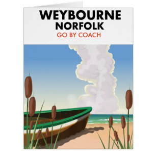 Weybourne norfolk beach poster.