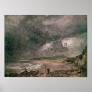 Weymouth Bay with Approaching Storm Poster