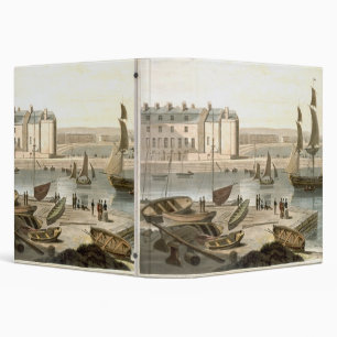 Weymouth Harbour, from 'A Voyage Around Great Brit Binder