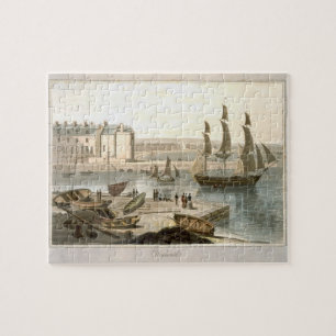 Weymouth Harbour, from 'A Voyage Around Great Brit Jigsaw Puzzle
