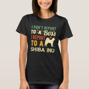 WFH Shiba Inu Boss Coworker Work From Home Dog Own T-Shirt