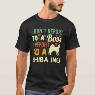 WFH Shiba Inu Boss Coworker Work From Home Dog Own T-Shirt