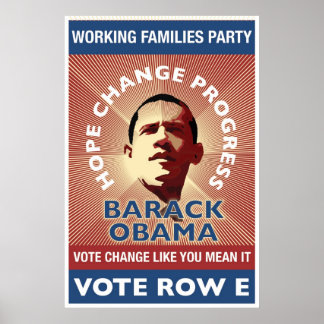 WFP - Vote Change Like You Mean It - T. Stoner Poster