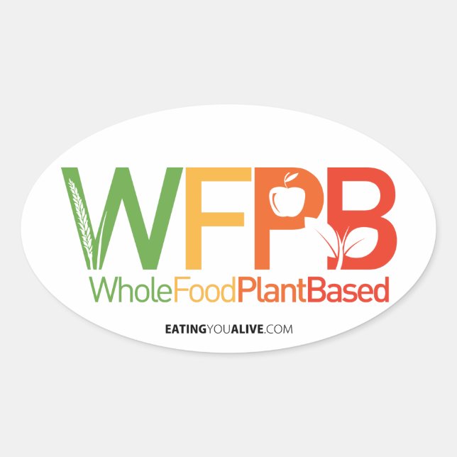 WFPB logo - light sticker (Front)