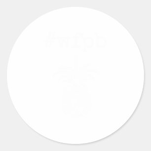wfpb Whole Food PlantBased White Pineapple Classic Round Sticker