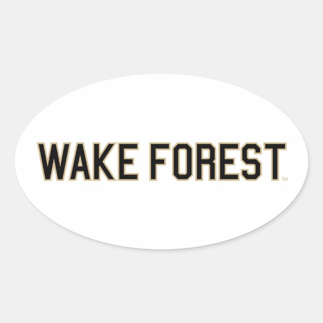 WFU | Wake Forest Oval Sticker (Front)