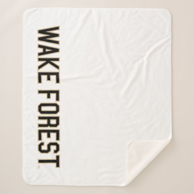 WFU | Wake Forest Sherpa Blanket (Front)