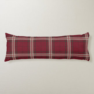 WG's Plaids Deep Red and Ivory from Aperitif Body Pillow