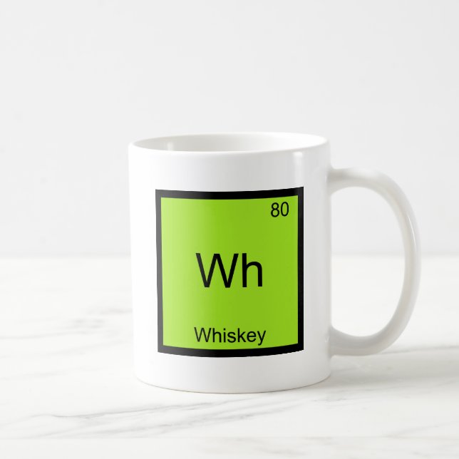 Wh - Whiskey Funny Chemistry Element Symbol Tee Coffee Mug (Right)