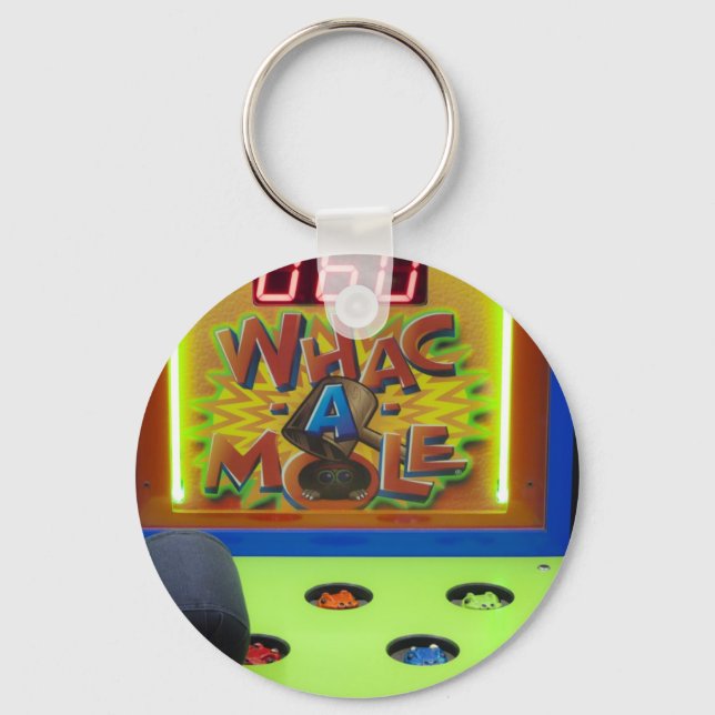 Whack a Mole Carnival Game Keychain (Front)
