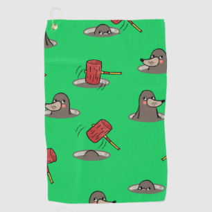 Whack-A-Mole Pattern Golf Towel