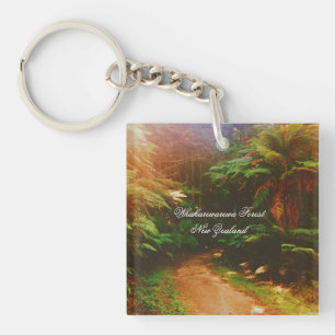 Whakarewarewa Forest, Rotorua, New Zealand Keychain