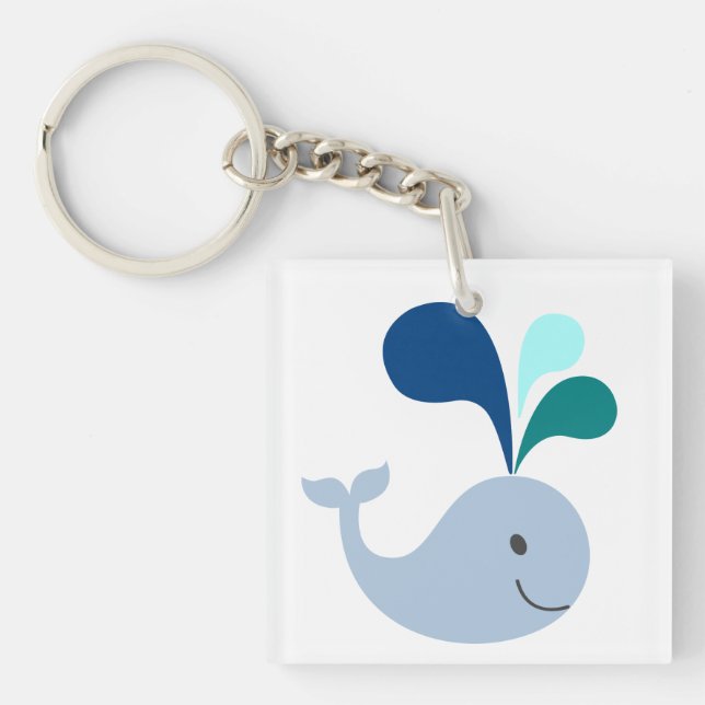 Whale Acrylic Keychain (Front)