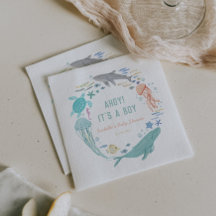 Whale Ahoy It's A Boy Baby Shower