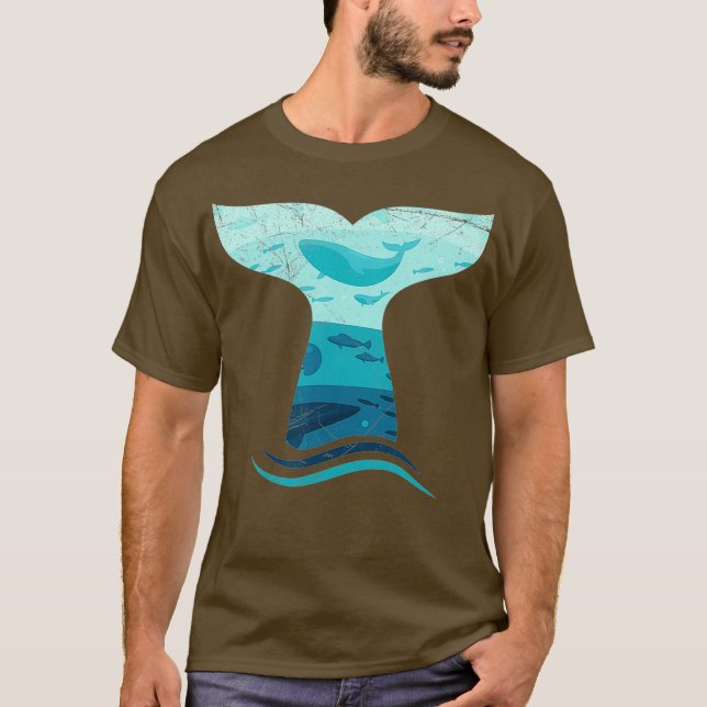 Whale ail in Waves  Orca Ocean T-Shirt (Front)