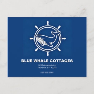 Whale and Helm Vacation Rental Postcard