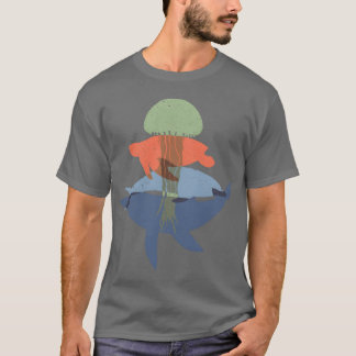 Whale Andheir Friends Dolphinurtle And friend T-Shirt