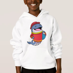Whale as Firefighter with Hose