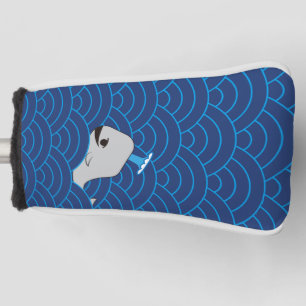Whale at the sea golf head cover