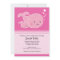 Whale Baby and Mommy Pink Invitation