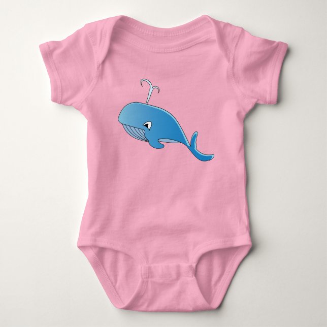 Whale - Baby Jersey Bodysuit (Front)
