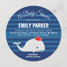 Whale  |  Baby Shower Invitation