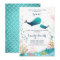 Whale Baby Shower Invitation Ocean Ahoy Boy Cute