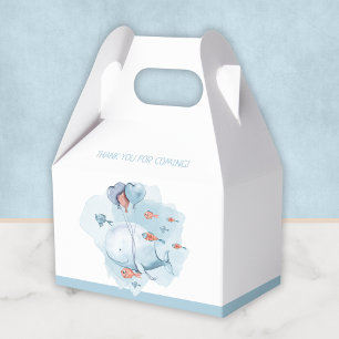 Whale Baby Shower Thank You Favor Box