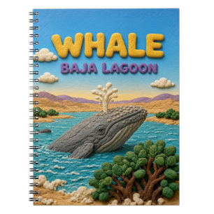 Whale Baja Lagoon Modern KlayKoo Notebook
