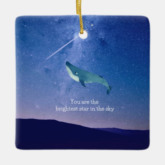 whale ceramic ornament (Front)