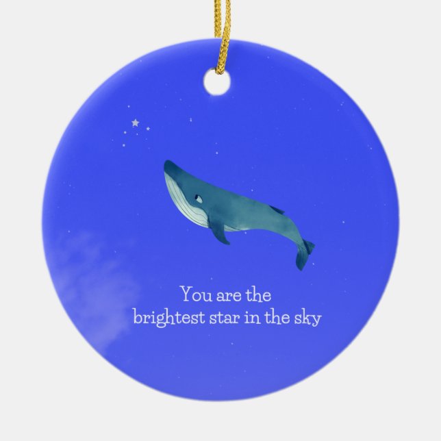 whale ceramic ornament (Front)