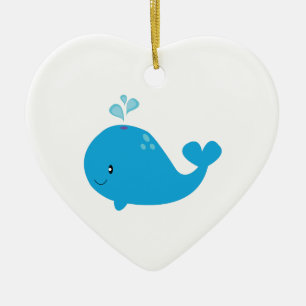 Whale Ceramic Ornament