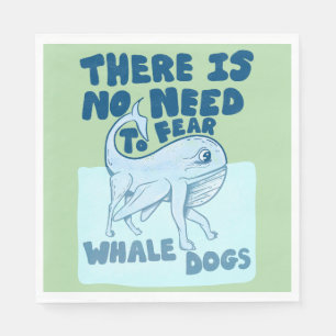 Whale Dog funny creature Napkin