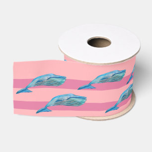 Whale Dolphins Sea animals Fish  Ribbon Grosgrain Ribbon