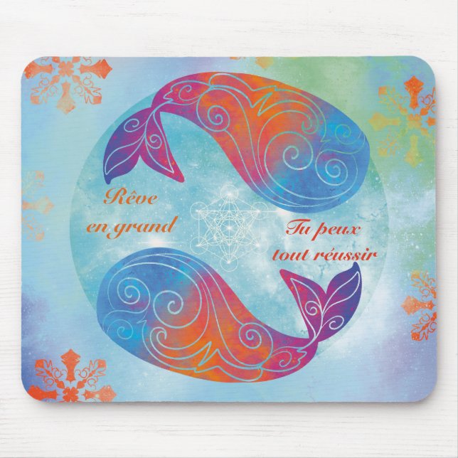 Whale dream mouse pad (Front)