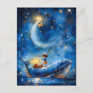 Whale Fantasy Postcard