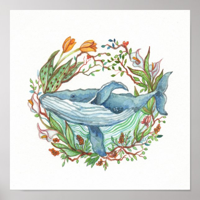 Whale Garden Poster (Front)