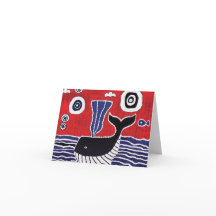 Whale greetings card