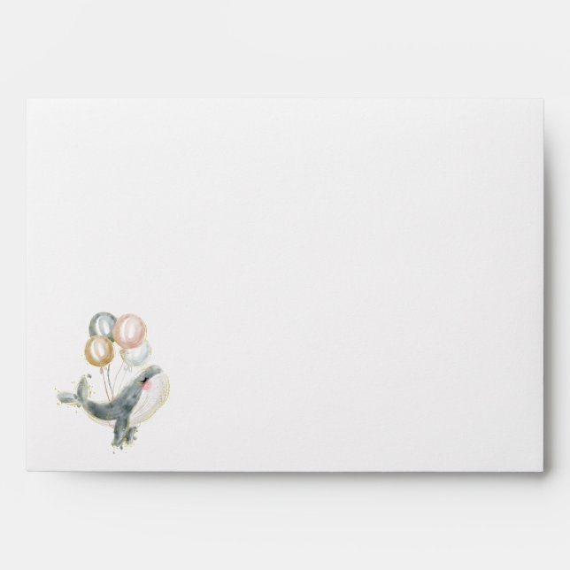 Whale happy Birthday  Envelope (Front)