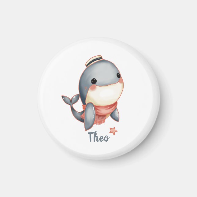 Whale Hello There! Magnet (Front)